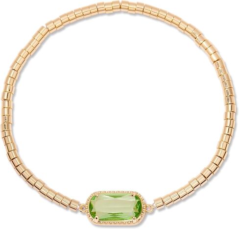 Brook & York Birthstone Bracelet – Gold Tone Stretch Bracelet for Women - Stacking Bracelet - Gifts for Mom in Saudi Arabia