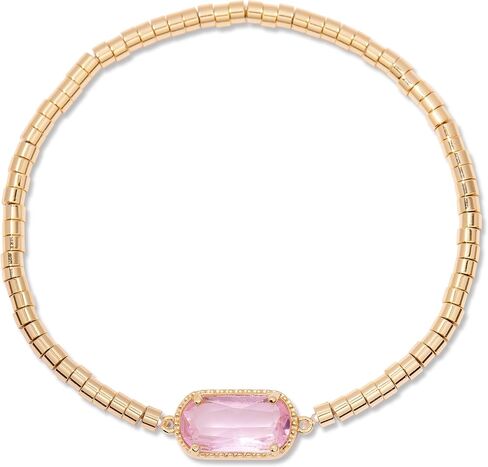Brook & York Birthstone Bracelet – Gold Tone Stretch Bracelet for Women - Stacking Bracelet - Gifts for Mom in Saudi Arabia