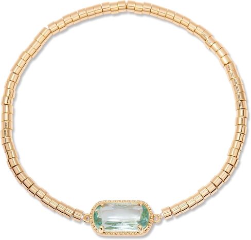 Brook & York Birthstone Bracelet – Gold Tone Stretch Bracelet for Women - Stacking Bracelet - Gifts for Mom in Saudi Arabia