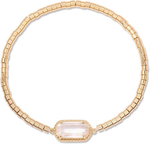 Brook & York Birthstone Bracelet – Gold Tone Stretch Bracelet for Women - Stacking Bracelet - Gifts for Mom in Kuwait