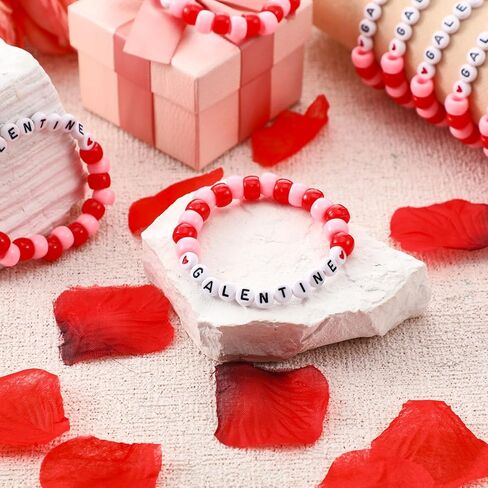Ferreve 20 Sets Galentines Day Gifts Bulk Friendship Bracelets for Women Galentines Party Favor Adjustable Friendship Bracelets with Cards for Sisters Friends Coworkers Bestie in Saudi Arabia