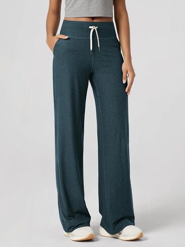 ODODOS Women's High-Rise Wide Leg Pants - Ultra Soft odSTRATUM Tech Drawstring Casual Relaxed Pants with Pockets, 29" Inseam in Saudi Arabia