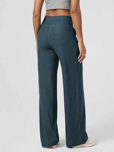 ODODOS Women's High-Rise Wide Leg Pants - Ultra Soft odSTRATUM Tech Drawstring Casual Relaxed Pants with Pockets, 29" Inseam in Saudi Arabia
