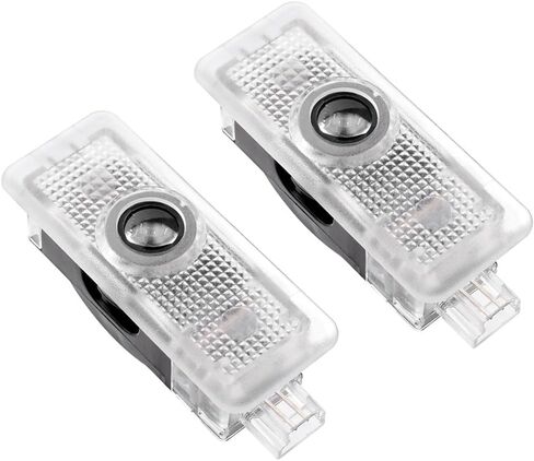 2 قطعة سيارة غير باهتة الإسقاط LED جهاز عرض ليزر شعار شعار البركة أضواء الباب ل 2012-2019 CLA CLS C-Class كوبيه C205 C207 (نجمة + حروف) in Kuwait