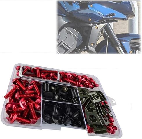 مجموعات هيكل السيارة كاملة مجموعة مسامير هدية لأبريليا RSV4 RS660 RS125 RS250 RS 660 125 V4 250 دراجة نارية أجزاء المكسرات الكاملة (أسود) in Saudi Arabia