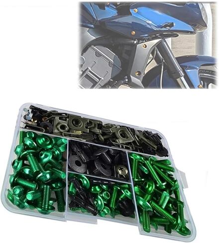 مجموعات هيكل السيارة كاملة مجموعة مسامير هدية لأبريليا RSV4 RS660 RS125 RS250 RS 660 125 V4 250 دراجة نارية أجزاء المكسرات الكاملة (أسود) in Saudi Arabia