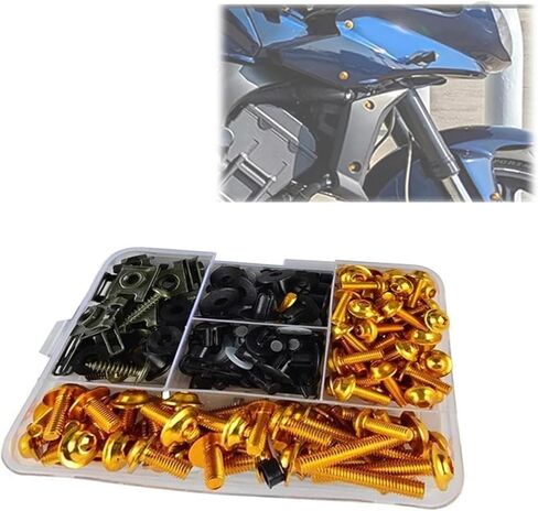 مجموعات هيكل السيارة كاملة مجموعة مسامير هدية لأبريليا RSV4 RS660 RS125 RS250 RS 660 125 V4 250 دراجة نارية أجزاء المكسرات الكاملة (أسود) in Saudi Arabia