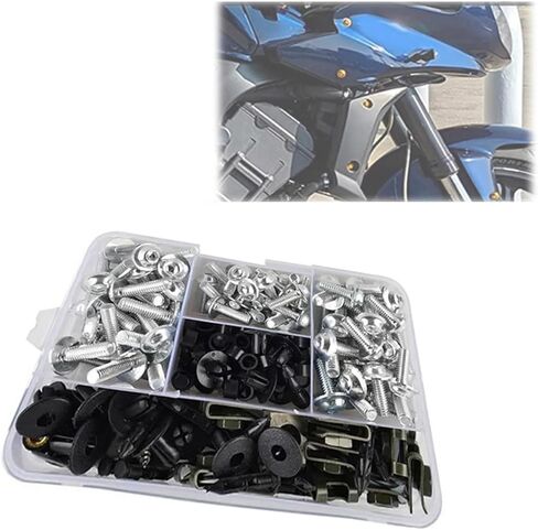 مجموعات هيكل السيارة كاملة مجموعة مسامير هدية لأبريليا RSV4 RS660 RS125 RS250 RS 660 125 V4 250 دراجة نارية أجزاء المكسرات الكاملة (أسود) in Saudi Arabia