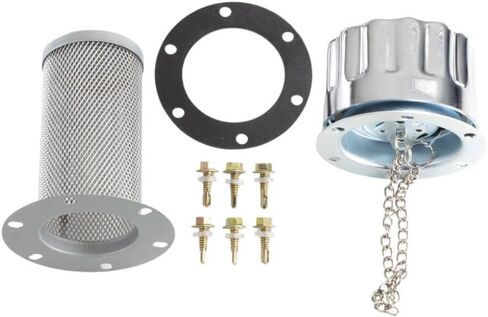 Mytee Products Carbon Steel Hydraulic Tank Breather Cap with Chain for Oil & Fuel Reservoir - Metal Filler Vent Cap Replaces BC40, BUYTFA005715, TFA005715 OEM in Saudi Arabia