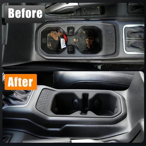 حامل أكواب وحدة التحكم متوافق مع 2020-2026 Jeep Gladiator JT 2018-2026 Wrangler JL JLU 4XE وحدة التحكم المركزية لكأس الشرب وبطانة حامل الأكواب لملحقات المصارع 2025 in Kuwait