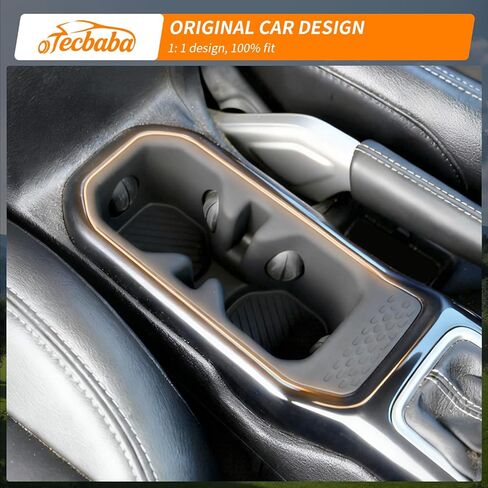 حامل أكواب وحدة التحكم متوافق مع 2020-2026 Jeep Gladiator JT 2018-2026 Wrangler JL JLU 4XE وحدة التحكم المركزية لكأس الشرب وبطانة حامل الأكواب لملحقات المصارع 2025 in Kuwait