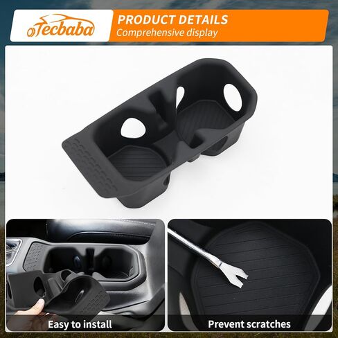 حامل أكواب وحدة التحكم متوافق مع 2020-2026 Jeep Gladiator JT 2018-2026 Wrangler JL JLU 4XE وحدة التحكم المركزية لكأس الشرب وبطانة حامل الأكواب لملحقات المصارع 2025 in Kuwait