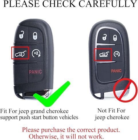 DIY Smart Car Key Fob Replacement Fits for Jeep Grand Cherokee Dodge Durango 2014-2017 Keyless Entry Remote Control Key Kit M3N40821302 in Saudi Arabia