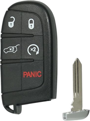 DIY Smart Car Key Fob Replacement Fits for Jeep Grand Cherokee Dodge Durango 2014-2017 Keyless Entry Remote Control Key Kit M3N40821302 in Saudi Arabia