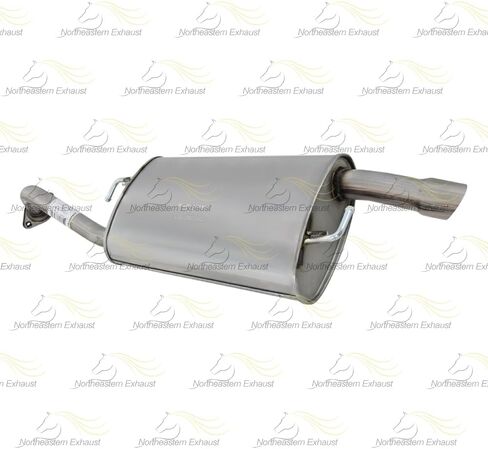 Exhaust Rear Muffler Compatible for 2014-2019 Toyota Corolla 1.8L | Stainless Steel | Northeastern Exhaust | Free Gaskets Included | Automotive Replacement Part | Direct-Fit in Saudi Arabia