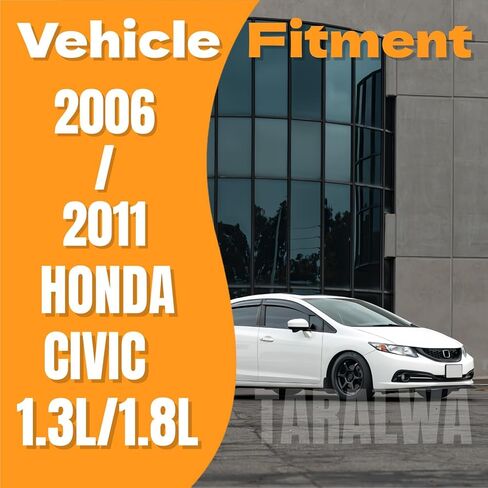 Direct Fit Exhaust Muffler - OE Replacement for Restoring Quiet Operation, Anti-Corrosion Coated, Includes Gaskets & Bolts & Hangers for 2006-2011 Honda Civic 1.3L/1.8L Models,HC08 in Saudi Arabia