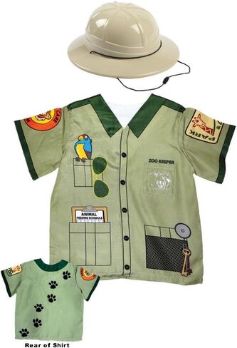 Aeromax My 1st Career Gear Zookeeper Shirt and Pith Safari Helmet (2 Piece Bundle). in Saudi Arabia