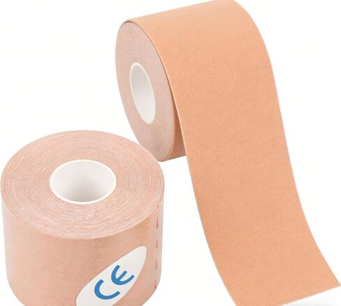 2 Pcs Boob Tape for Breast Lift - BoobTape with 10 Pcs Pasties,Body Tape for Women Invisible Breast Bra Tape (8 * 8) Beige in Saudi Arabia