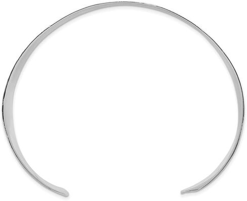 Sterling Silver Polished 30mm Flat Hammered Cuff Bangle Bracelet in Saudi Arabia