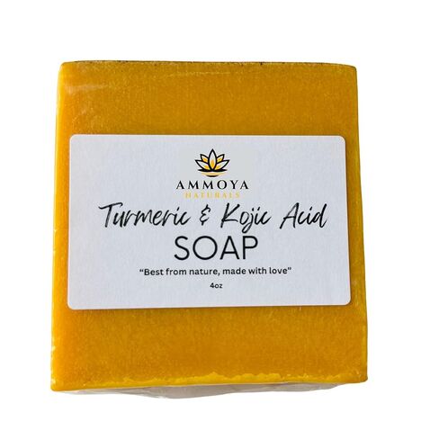 Turmeric and Kojic Skin Brightening Soap All Natural Gentle Cleanser for All Skin Types. Fights Acne, Reduces Dark Spots & Fades Scars. Face & Body Cleanser for Men, Women & Teens. (2 Pack) in Kuwait