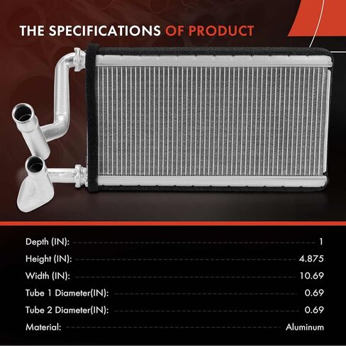 قلب سخان HVAC A-Premium متوافق مع تويوتا كامري، RAV4، هايلاندر، أفالون، فينزا، كراون ولكزس RX350، RX350h، RX450h+، RX500h، ES250، ES300h، ES350، NX250، NX350، NX350h، NX450h+ in Kuwait