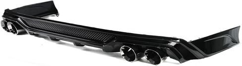 Akasaka Full Gloss Black Rear Bumper Diffuser + Corner Spats + Exhaust Tip Compatible For 2023-2025 Honda Accord in Saudi Arabia