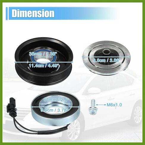AC Compressor Clutch Set Replace for Chevrolet Silverado 3500HD 8CYL 6.6L 2015-2020 A/C Clutch Repair Assembly Vehicle Components in Saudi Arabia