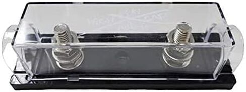 Sky High Car Audio 1/0 مقياس ANL فيوز حامل (أطراف حلقية) (أبيض) in Kuwait