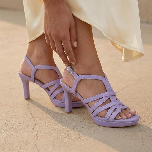 Women's Platform Heels Strappy Stiletto Round Toe Slip-Resistant in Saudi Arabia