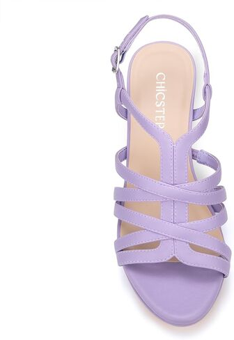Women's Platform Heels Strappy Stiletto Round Toe Slip-Resistant in Saudi Arabia