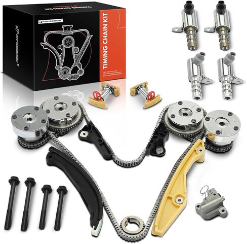 مجموعة سلسلة توقيت المحرك A-Premium المكونة من 21 قطعة مع ضرس VVT المتوافق مع سيارات Ford & Lincoln - F-150 F150 2013-2014، MKT 2013-2016 - 3.7L in Kuwait