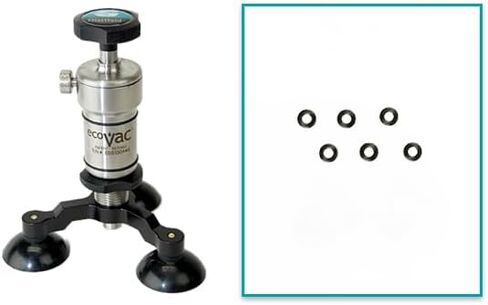 GlasWeld EcoVac/أختام الحاقن القياسية لإصلاح الزجاج الأمامي الاحترافي، مجموعة متنوعة من الأختام العلوية والسفلية، والأختام البيضاء الخارجية لإصلاح رقائق الصخور والشقوق (الأختام البيضاء الخارجية) in Saudi Arabia