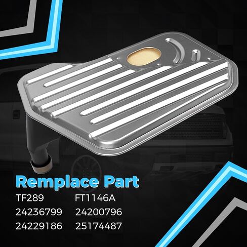 طقم فلتر ناقل الحركة 4L60E مع حشية - متوافق مع Chevy Silverado 1500/2500، Avalanche، Blazer، Cadillac، GMC، Buick - يستبدل TF289، FT1146A، 24200796،24229186،24236799 in Saudi Arabia