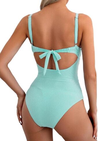 Womens Sexy Cutout Monokini Swimsuit Criss Cross One-Piece Bikini for Beach Vacation in Saudi Arabia