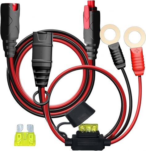 مجموعة GC002 & GC004 X-Connect مناسبة لملحقات شاحن البطارية، طرف ثقب M6 (1/4 بوصة) XL، الطول الإجمالي 10.5 قدم + 1.8 قدم تمديد كابل شحن البطاريات الذكية in Kuwait