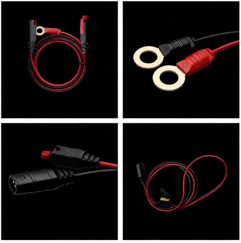 مجموعة GC002 & GC004 X-Connect مناسبة لملحقات شاحن البطارية، طرف ثقب M6 (1/4 بوصة) XL، الطول الإجمالي 10.5 قدم + 1.8 قدم تمديد كابل شحن البطاريات الذكية in Kuwait