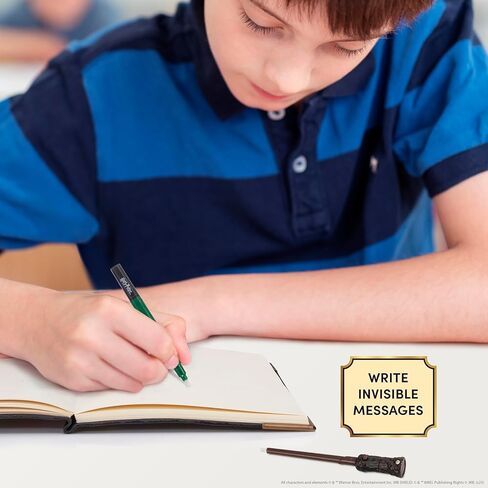 عالم السحرة: مذكرات توم ريدل - دفتر نسخة طبق الأصل السري، قلم حبر غير مرئي من سليذرين هاوس، عصا سحرية صغيرة تكشف عن الأشعة فوق البنفسجية، مجموعة هاري بوتر in Kuwait