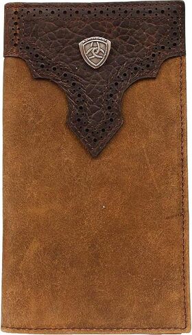 Ariat Men's Distressed Shield Rodeo Western Wallet in Saudi Arabia