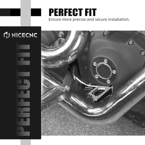 ذراع دواسة الفرامل الخلفية NICECNC متوافق مع FXDS-Conv 1994-2000 CVO Fat Bob FXDFSE 2009 Daytona FXDB-D 1991-1992، بأكسيد 6061 من الألومنيوم الخام مع عدم الانزلاق in Kuwait