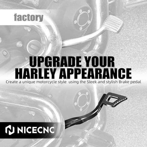 ذراع دواسة الفرامل الخلفية NICECNC متوافق مع FXDS-Conv 1994-2000 CVO Fat Bob FXDFSE 2009 Daytona FXDB-D 1991-1992، بأكسيد 6061 من الألومنيوم الخام مع عدم الانزلاق in Kuwait