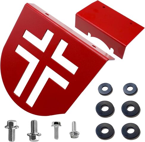 ترقية الألومنيوم دراجة صغيرة مخلب غطاء سلسلة الحرس خفيفة الوزن وسميكة لمحركات استنساخ المفترس 212cc 196cc لكولمان CT200U CT200U-EX CT100 BT200X (أحمر) in Kuwait