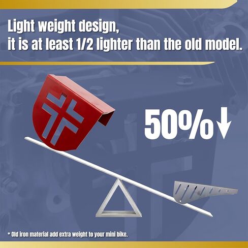 ترقية الألومنيوم دراجة صغيرة مخلب غطاء سلسلة الحرس خفيفة الوزن وسميكة لمحركات استنساخ المفترس 212cc 196cc لكولمان CT200U CT200U-EX CT100 BT200X (أحمر) in Kuwait