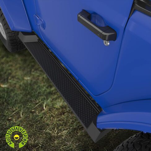 لوحات تشغيل AUTOSAVER88 مقاس 6 بوصة متوافقة مع 2018-2026 Jeep Wrangler JL 2-Door، قضبان جانبية من بلاستيك ABS، أسود غير لامع (باستثناء طراز JK) in Saudi Arabia