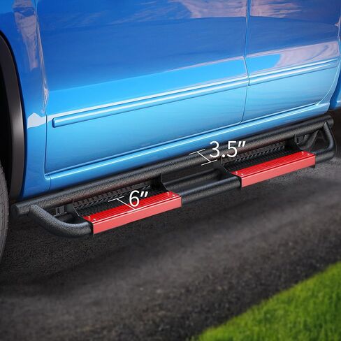 AUTOSAVER88 6 inch Running Boards Compatible with 2015-2026 Ford F-150 SuperCrew Cab, 2017-2024 Ford F-250 F-350, Paintable Side Steps Rail, Drop Nerf Bars Carbon Steel in Saudi Arabia