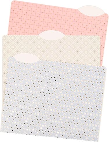 U Brands File Folders Set, Office Supplies, 1/3-Cut Tabs in Assorted Positions, Letter Size, FSC Certified, 12 Count (Delicate Details) in Saudi Arabia