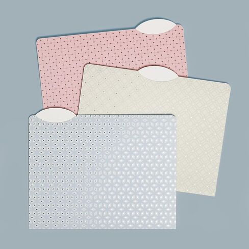 U Brands File Folders Set, Office Supplies, 1/3-Cut Tabs in Assorted Positions, Letter Size, FSC Certified, 12 Count (Delicate Details) in Saudi Arabia