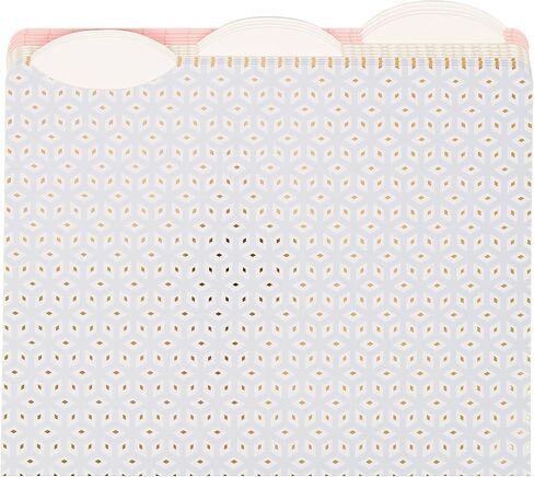 U Brands File Folders Set, Office Supplies, 1/3-Cut Tabs in Assorted Positions, Letter Size, FSC Certified, 12 Count (Delicate Details) in Saudi Arabia
