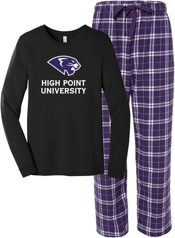 Sorority Letters Shop High Point University Pajama Set with HPU Panthers PJ Top and Matching Flannels in Saudi Arabia