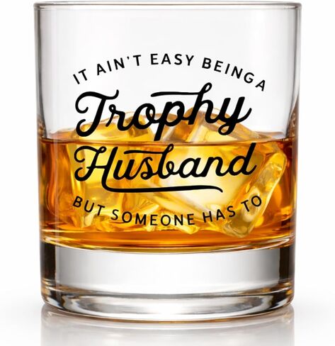كأس ويسكي للزوج - هدايا بوربون للرجال - هدية مضحكة من زجاج الويسكي للأب أو الزوج أو الجد أو الصديق - مثالية لعيد الأب وهدية عيد الميلاد in Kuwait