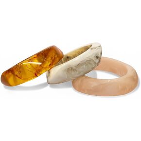 سوار أكريليك للنساء أساور زجاجية مكتنزة من الراتنج الملون هدية مجوهرات نسائية غير منتظمة واسعة in Kuwait